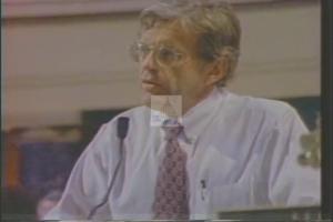 ["In the 1994 presidential campaign ad for John Bradley Ashford, scenes depict him engaging with supporters, shaking hands with diverse voters, and confidently addressing crowds from a podium adorned with campaign and American flags. Ashford portrays a trustworthy, sincere image, emphasizing his commitment and readiness to lead. Supporters are seen applauding throughout, underscoring his popularity and campaign momentum."]