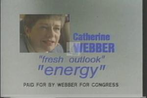 ["In her 1994 presidential campaign ad, Catherine Webber highlights her political record and endorsements with upbeat music. Featuring scenes of her addressing supportive crowds and discussing her priorities at various venues, the ad underscores her commitment to education, senior protection, and choice rights, while projecting a strong, determined image."]