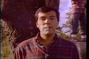 ["In his 1994 presidential campaign ad, Republican Rick Bennett extensively walks through rural and scenic areas of Maine, symbolizing his dedication to local communities and economic development. The ad portrays Bennett engaging warmly with residents, discussing legislative goals, and emphasizing his approachability and commitment during a 750-mile trek across the district."]