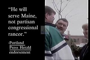 ["The 1994 political TV ad for Democratic candidate Dennis L. (Duke) Dutremble emphasized his commitment to unity and leadership. Scenes included Dutremble speaking at a podium and interacting with a diverse group of supporters. The ad featured multiple endorsements from newspapers and displayed messages urging people to vote for Dutremble, highlighting his qualifications and the public's support."]