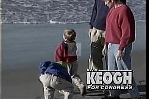 ["Kevin Keough's 1994 presidential campaign ad emphasizes a strong commitment to family values and future generations. With scenes set in homely and scenic backgrounds, Keough, surrounded by his family, conveys warmth and earnestness. He advocates traditional American values while promising opportunity, positioning himself as both sincere and approachable."]