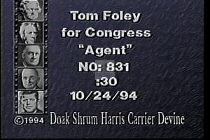 1994 - U.S. House of Representatives - Thomas S. - Foley - &quot;Agent&quot;, 1994-01-01 - 1994-12-01