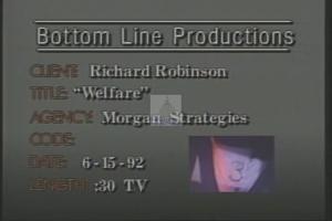 1992 - U.S. House of Representatives - Richard - Robinson - &quot;Welfare&quot;, 1992-01-01 - 1992-12-31