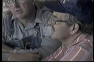 ["In the 1994 presidential campaign TV ad, Republican Jim Magagna resonates with Wyoming's spirit, repeatedly emphasizing themes of self-sufficiency, state rights, and rural autonomy. Scenes throughout the ad depict Magagna addressing enthusiastic crowds against scenic backdrops, bolstered by banners promoting self-reliance and a \"Rural Renaissance for Wyoming,\" underlining his commitment to local control and visionary leadership."]