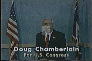["In a heartfelt political TV ad, Republican Doug Chamberlain campaigns for U.S. Congress, leveraging his experience as a rancher and Speaker of the House. Throughout various rural backdrops, he confidently speaks into the camera, underscoring his proven leadership and dedication to hard work as pivotal assets for representing Wyoming effectively."]