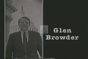 ["The 1994 political TV ad for Democratic presidential candidate John Glen Browder showcases him as a dedicated, passionate leader. Scenes include Browder addressing public and private gatherings, discussing policy achievements, promoting a balanced budget amendment, emphasizing support for local military facilities, and advocating ethical leadership and fiscal responsibility, all against a backdrop of patriotic imagery."]