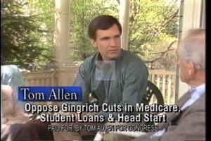 1996 - U.S. House of Representatives - Thomas H. (Tom) - Allen - &quot;Where ever&quot;, 1996-01-01 - 1996-12-31