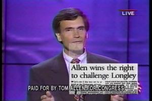 1996 - United States House of Representatives Offices and Issue Campaigns - Allen Thomas H. (Tom) - &quot;Model&quot;, 1996-01-01 - 1996-12-31