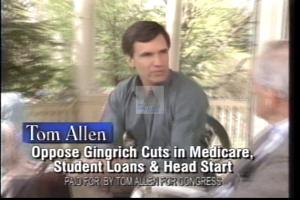 1996 - United States House of Representatives Offices and Issue Campaigns - Allen Thomas H. (Tom) - &quot;Spot 3&quot;, 1996-01-01 - 1996-12-31