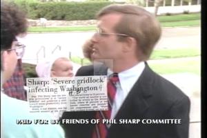 1992 - United States House of Representatives Offices and Issue Campaigns - Philip Riley (Phil) Sharp - &quot;Gridlock&quot;, 1992-01-01 - 1992-12-31