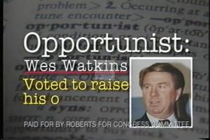 1996 - United States House of Representatives Offices and Issue Campaigns - Roberts Darryl F. - &quot;Opportunist&quot;, 1996-01-01 - 1996-12-31