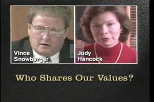 1996 - United States House of Representatives Offices and Issue Campaigns - Hancock Judith Louise (Judy) - &quot;Values&quot;, 1996-01-01 - 1996-12-31