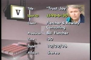 1996 - United States House of Representatives Offices and Issue Campaigns - Johnson Jay - &quot;Trust Jay&quot;, 1996-01-01 - 1996-12-31