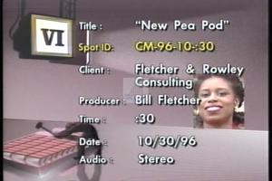 1996 - United States House of Representatives Offices and Issue Campaigns - McKinney Cynthia - &quot;New Pea Pod&quot;, 1996-01-01 - 1996-12-31