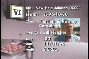 1996 - United States House of Representatives Offices and Issue Campaigns - Johnson Jay - &quot;New Help&quot;, 1996-01-01 - 1996-12-31