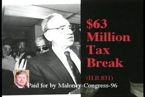 1996 - United States House of Representatives Offices and Issue Campaigns - Maloney James H. (Jim) - &quot;Book Deal&quot;, 1996-01-01 - 1996-12-31