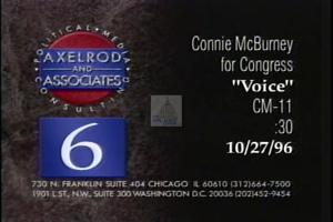 1996 - U.S. House of Representatives - Connie - McBurney - &quot;Voice&quot;, 1996-01-01 - 1996-12-31