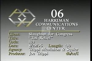 1996 - United States House of Representatives Offices and Issue Campaigns - Slaughter Louise McIntosh - &quot;Tax Relief&quot;, 1996-01-01 - 1996-12-31
