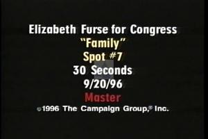 1996 - U.S. House of Representatives - Elizabeth - Furse - &quot;Family&quot;, 1996-01-01 - 1996-12-31