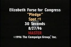 1996 - United States House of Representatives Offices and Issue Campaigns - Furse Elizabeth - &quot;Pledge&quot;, 1996-01-01 - 1996-12-31