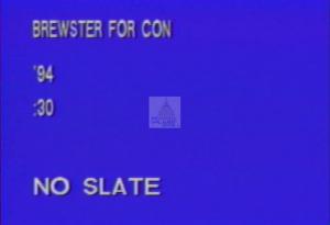 1994 - United States House of Representatives Offices and Issue Campaigns - Bill K. Brewster - &quot;Brewster Jingle 2&quot;, 1994-01-01 - 1994-12-31