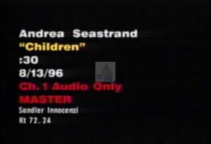 1996 - United States House of Representatives Offices and Issue Campaigns - Seastrand Andrea H. - &quot;Children&quot;, 1996-01-01 - 1996-12-31
