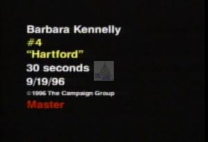 1996 - United States House of Representatives Offices and Issue Campaigns - Kennelly Barbara Bailey - &quot;Hartford&quot;, 1996-01-01 - 1996-12-31