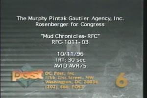1996 - U.S. House of Representatives - Geoff H. - Rosenberger - &quot;Mud Chronicle - RFC&quot;, 1996-01-01 - 1996-12-31