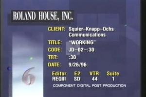 1996 - U.S. House of Representatives - John David - Dingell - &quot;Working&quot;, 1996-01-01 - 1996-12-31