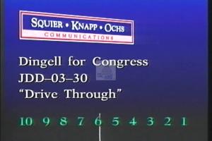 1996 - United States House of Representatives Offices and Issue Campaigns - Dingell John David, Jr. - &quot;Drive Through&quot;, 1996-01-01 - 1996-12-31