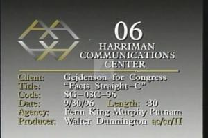 1996 - United States House of Representatives Offices and Issue Campaigns - Gejdenson Samuel (Sam) - &quot;Facts Straight - C&quot;, 1996-01-01 - 1996-12-31