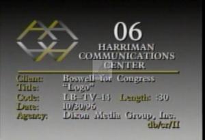 1996 - United States House of Representatives Offices and Issue Campaigns - Boswell Leonard - &quot;Logo&quot;, 1996-01-01 - 1996-12-31