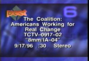 1996 - United States House of Representatives Offices and Issue Campaigns - Ganske John Greg - &quot;8mm/IA-04&quot;, 1996-01-01 - 1996-12-31