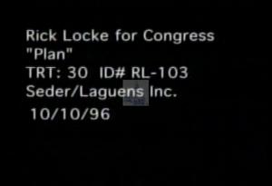 1996 - United States House of Representatives Offices and Issue Campaigns - Locke Rick - &quot;Plan&quot;, 1996-01-01 - 1996-12-31