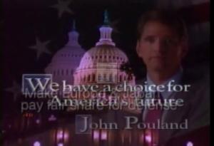 1996 - United States House of Representatives Offices and Issue Campaigns - Pouland John - &quot;Don&#39;t Need Welfare&quot;, 1996-01-01 - 1996-12-31