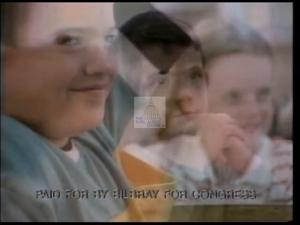 ["In the 1994 presidential campaign ad, Democratic candidate Jim Bilbray advocates for the improvement of Clark County schools. Filmed in various educational settings, Bilbray passionately addresses crowds, contrasting his educational funding and development policies with opponent John Ensign's, while surrounded by supportive banners and engaged audiences."]