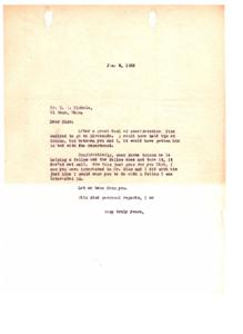 Confidential Letter Regarding Mr. Diaz&#39;s Decision to go to Riverside, 1921-01-10 - 1921-12-31