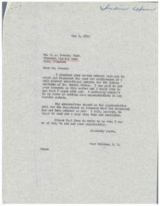 Correspondence Between Cherokee Mission Home and Congressman Regarding Continuation of Indian Educational Program in the 1950s, 1953-04-17