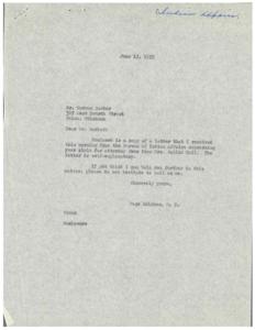 Correspondence Regarding Attorney Fee Dispute in the Bureau of Indian Affairs, 1953-05-08