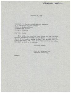 Correspondence Regarding the Indian Claims Commission and Tribal Appropriations, 1951-01-01 - 1953-12-31