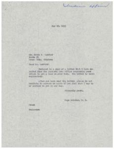 Correspondence Regarding Mr. Frits P. Warrior&#39;s Farm Loan Application, 1951-01-01 - 1953-12-31