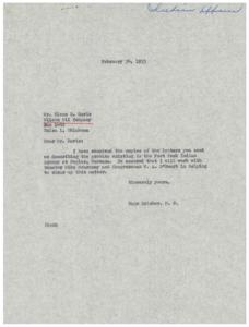 Addressing the Challenges in the Fort Peck Indian Agency: A Series of Correspondences, 1953-02-10