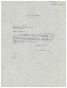 Correspondence Regarding Patents in Fee and Land Allotments for Herbert Hudson and Kirwin Murray: A Compilation from 1953-1954, 1951-01-01 - 1953-12-31