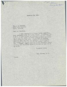 Correspondence Regarding Mr. A. A. Exendine&#39;s Employment with the Indian Office, 1954-02-16