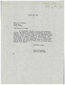 Correspondence Regarding the Guardianship of Osage Indian, Jules C. Pappin, 1951-01-01 - 1953-12-31