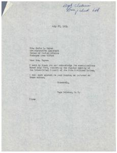 Correspondence Regarding the Inter-Tribal Council of the Five Civilized Tribes and Proposed Legislation, 1953-01-01 - 1953-12-31