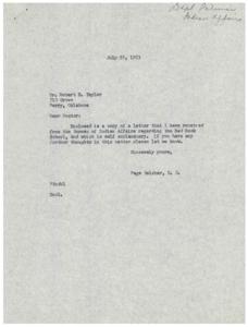 Correspondence Regarding Federal Aid for Red Rock School&#39;s Education of Indian Children, 1954-01-01 - 1955-12-31