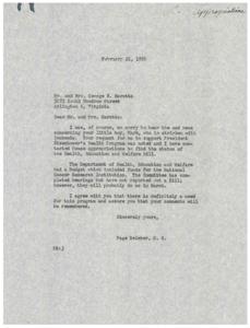Appealing for Support: The Marotta Family&#39;s Plea for Enhanced Medical Research Funding, 1956-02-10