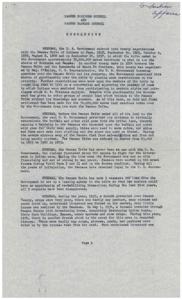 Historical Resolution of Pawnee Business and Nasharo Councils Addressing Land Cessions, Drought, and Poverty, 1954-01-01 - 1955-12-31
