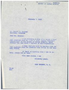Correspondence Regarding the Watchorn Road in Morrison, Oklahoma, 1955-01-01 - 1960-12-31
